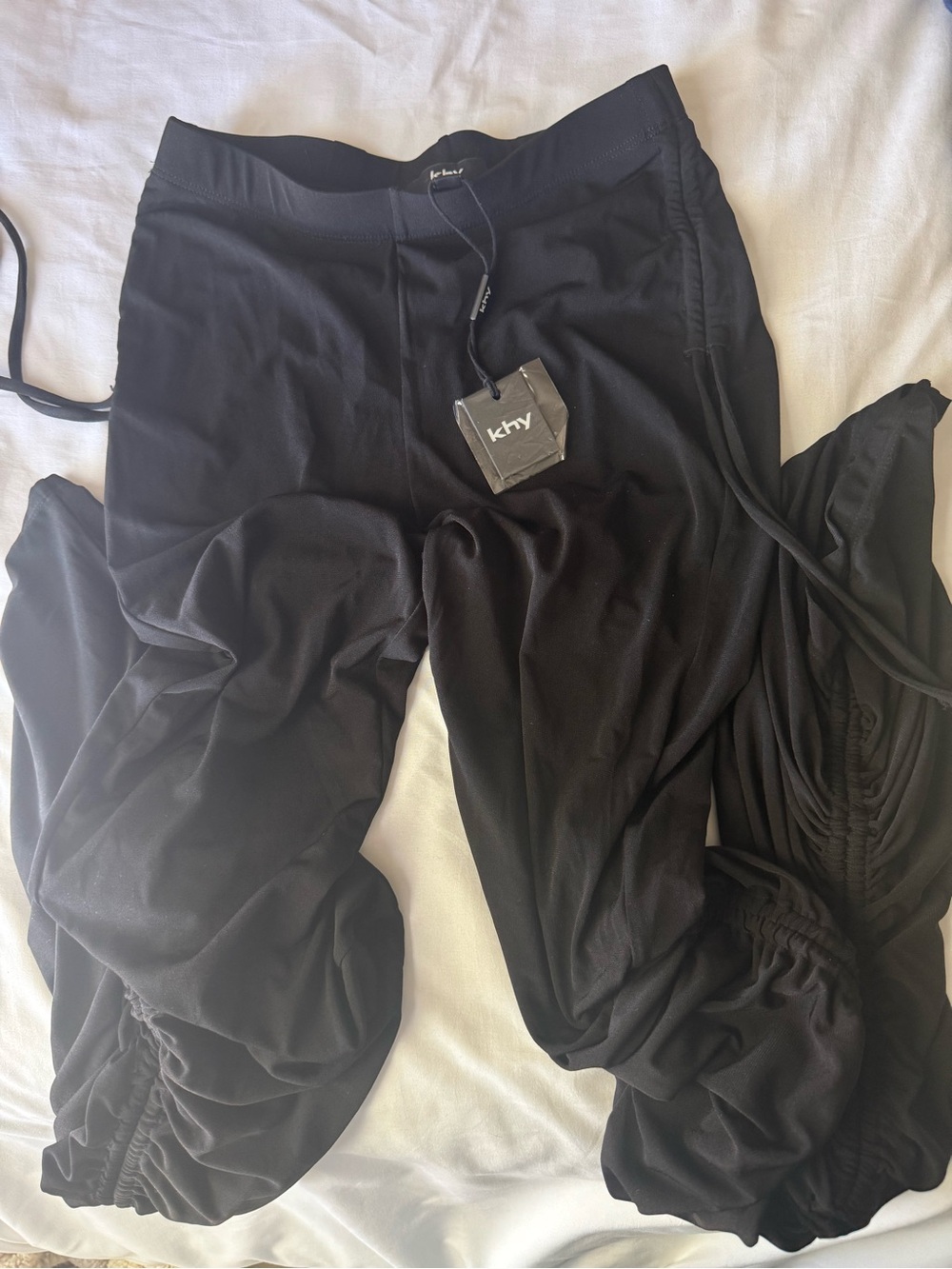 khy Black Ruched Pant